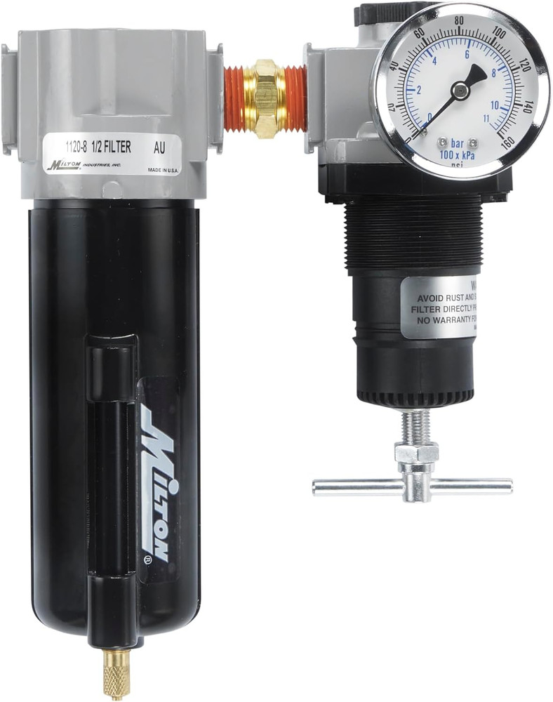 1108 1/2" Filter and Regulator Duo, Black