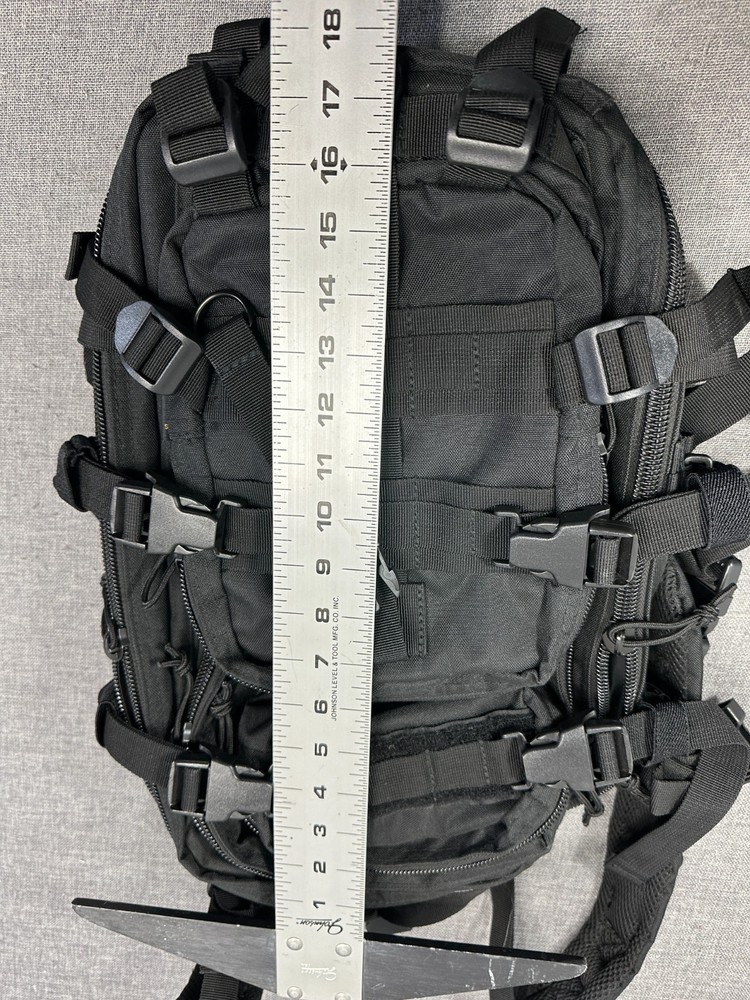 WFS TB-511-BLACK Medium Transport Backpack, Black