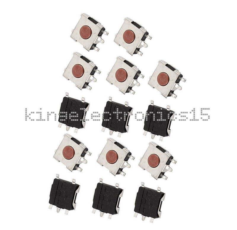 100pcs 6*6*2.5mm Tactile Push Button Switch Tact Switch Micro Switch 4-Pin SMD