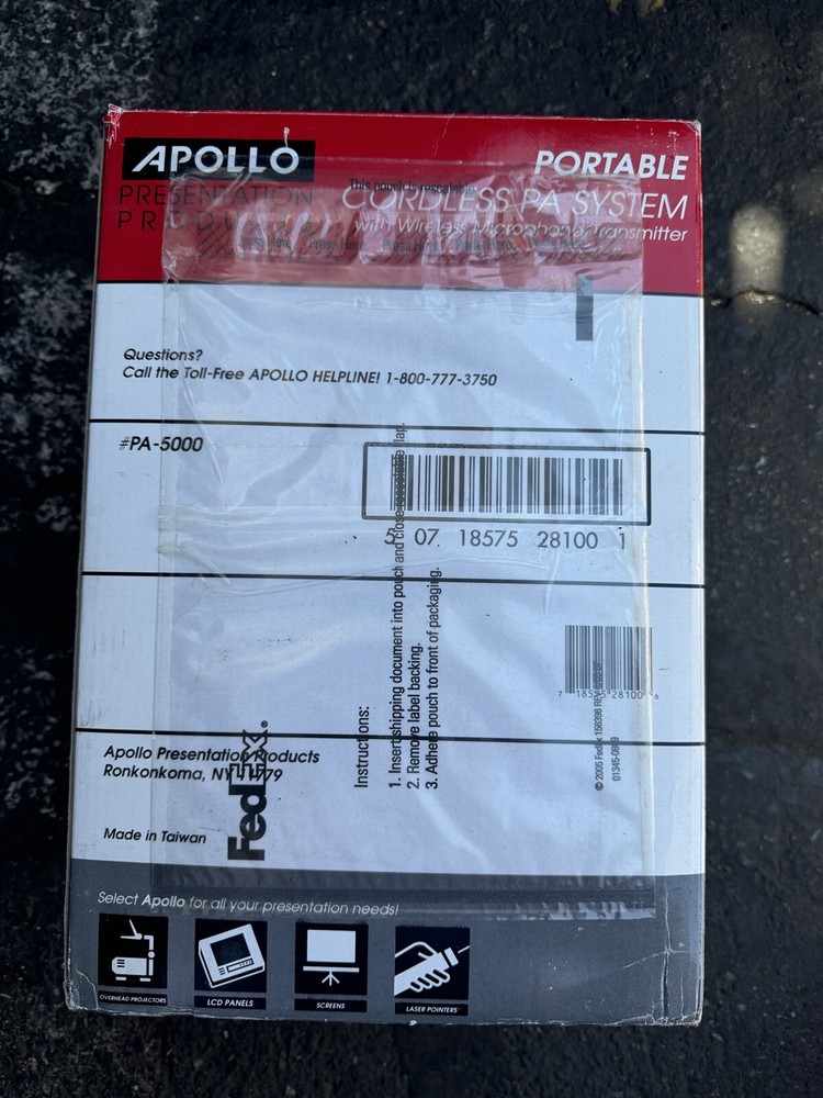 Apollo Portable Cordless Wireless PA 5000 System Wireless
