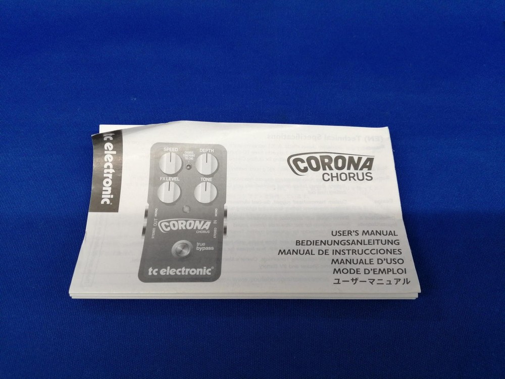 TC Electronic Corona Chorus Guitar Effects Pedal Used