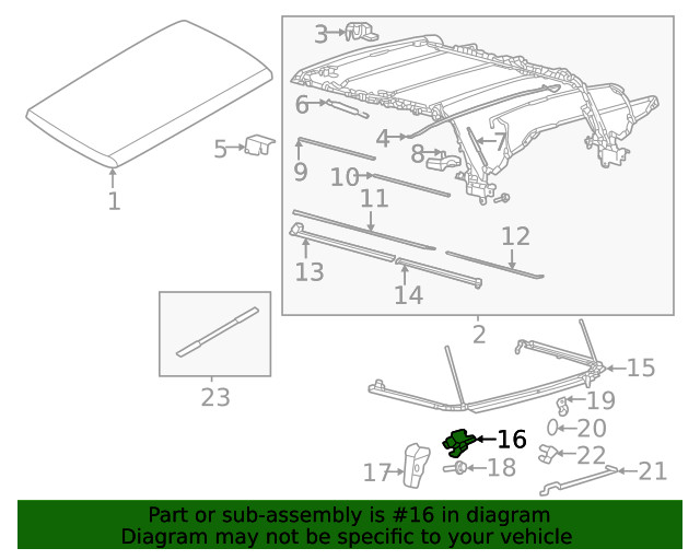 Genuine Ford Latch Assembly - Soft Top M2DZ78515A56B
