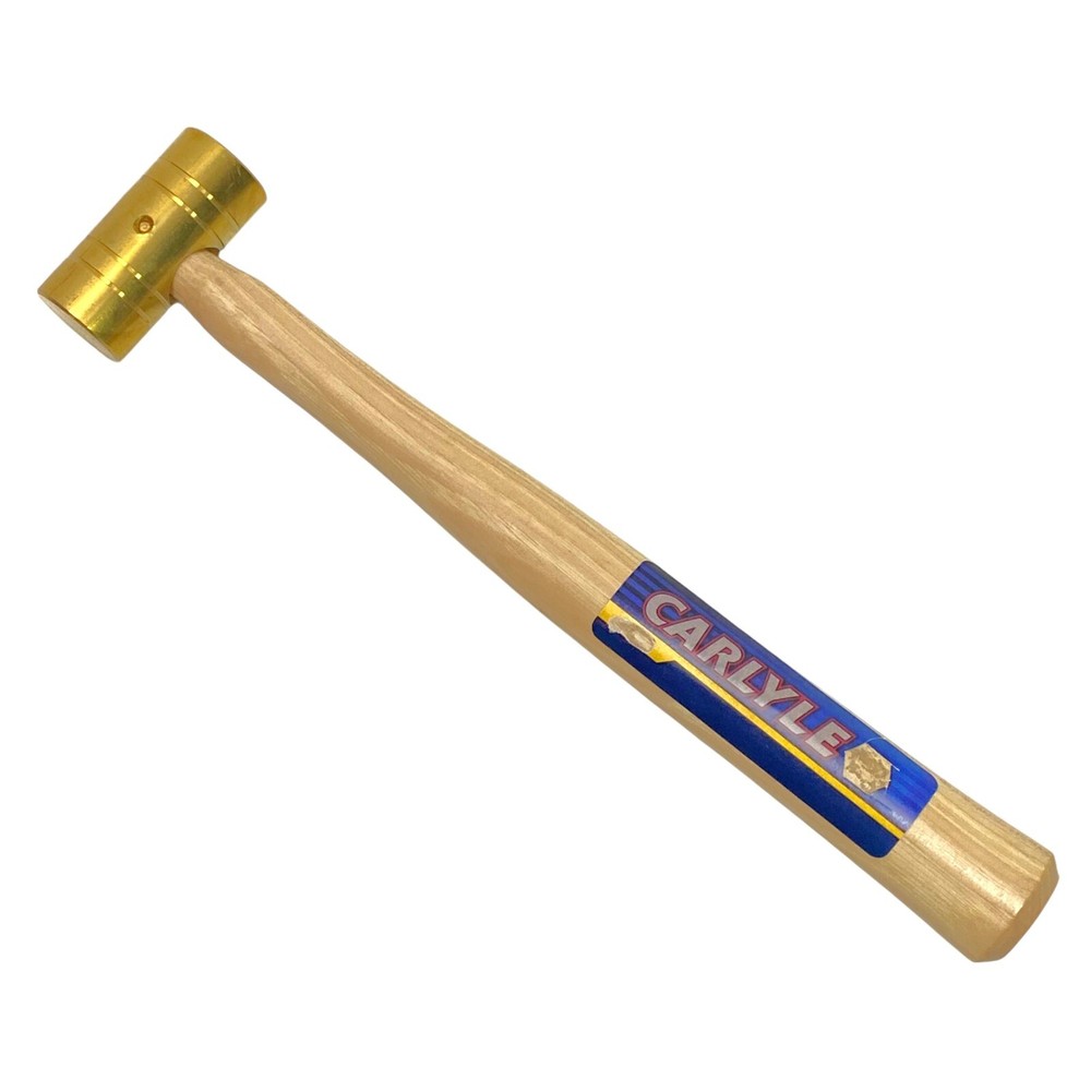 Carlyle Brass Hammer 8oz Hickory Handle