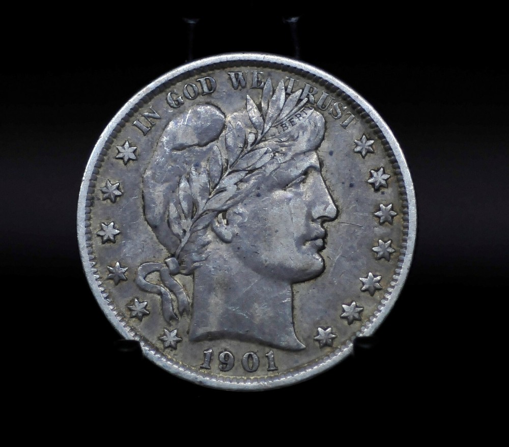 1901 Choice VF Barber Half Dollar [079DUD]