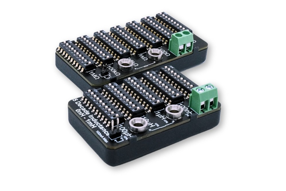 7 Decade Resistance & 5 Decade Inductance Board/Box Combo with Cover