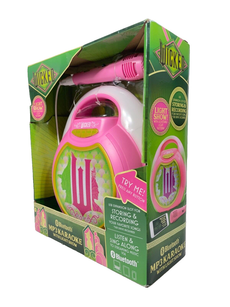 WICKED Bluetooth MP3 Karaoke Machine With Light Show