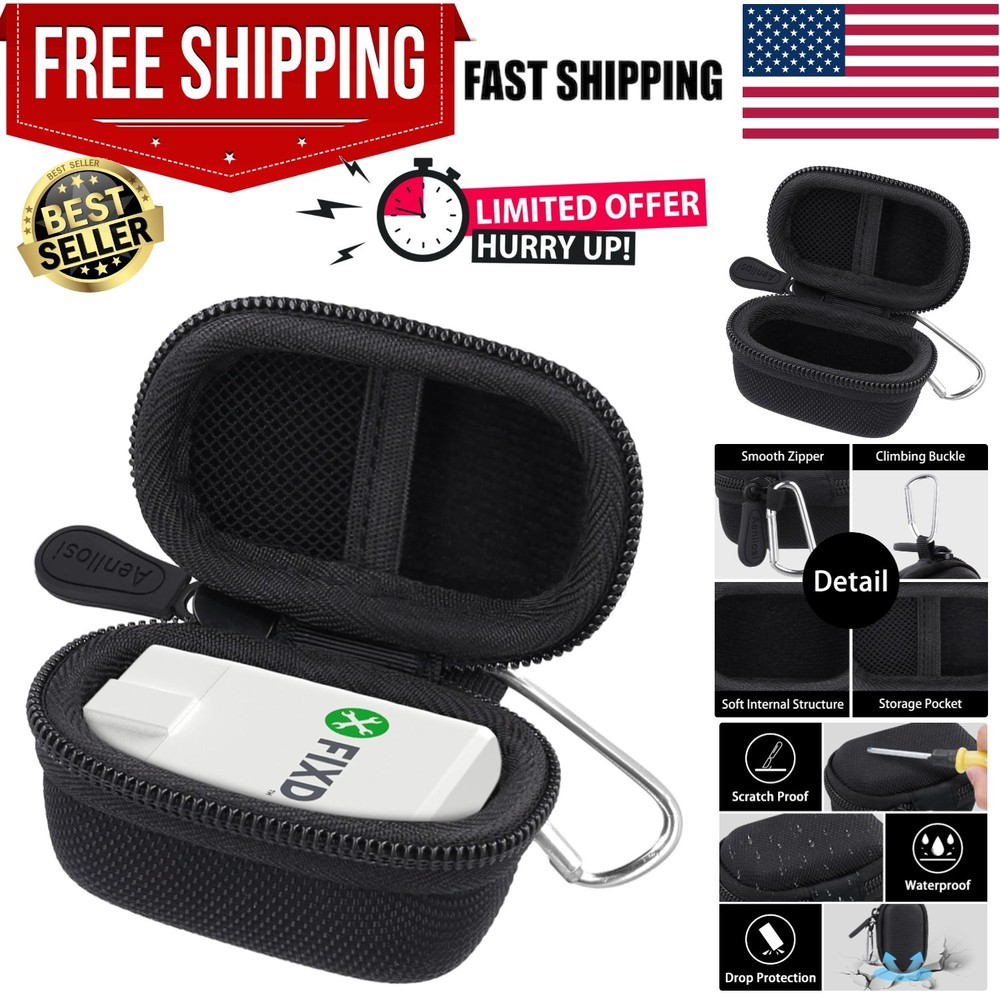 Hard Carrying Case Replacement for FIXD Bluetooth OBD-II Active Car Health Mo...