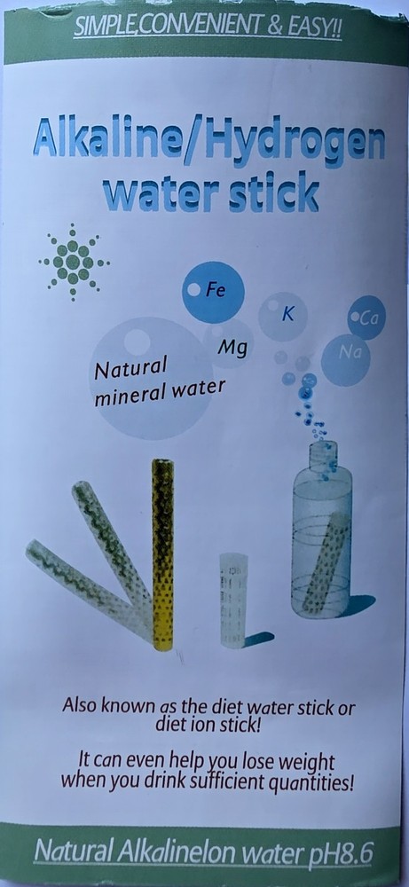 Alkaline Stick Hydrogen Portable Water Ionizer pH 10 pieces!