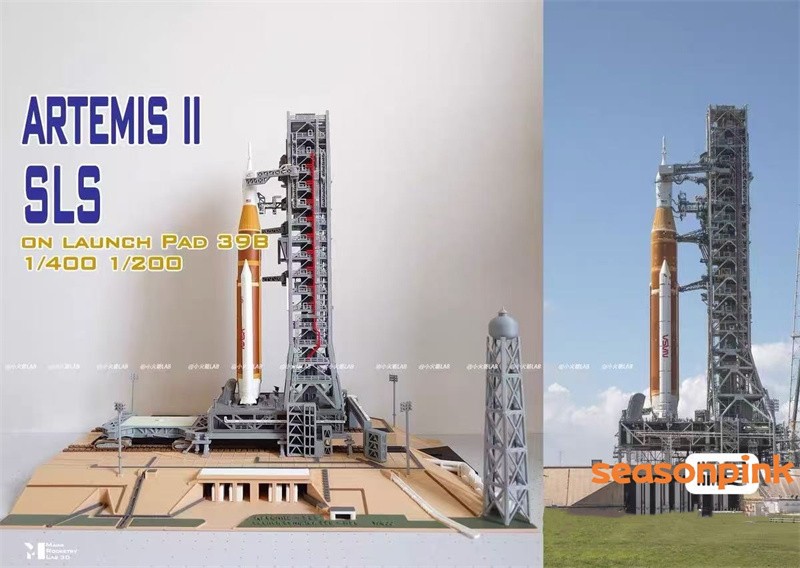 1/400 Artemis SLS Orion Launch Tower Rocket Model 39A Space Shuttle Launch Site