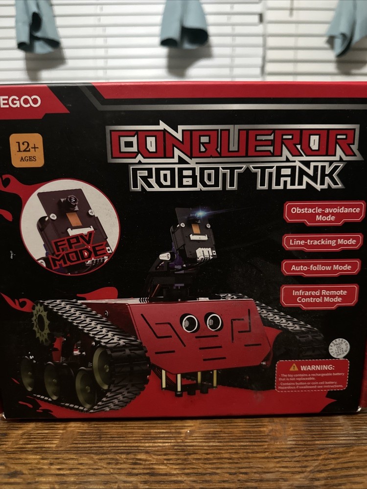 ELEGOO Conqueror: The Ultimate FPV Robot Tank Kit New Open Box
