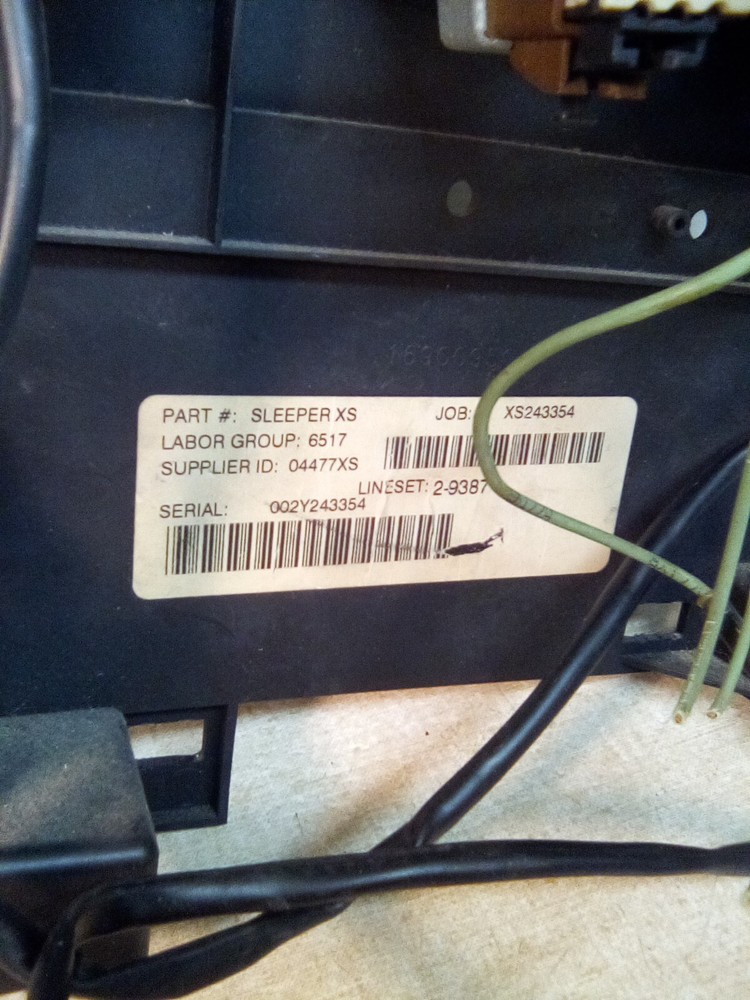 International Prostar Sleeper Control Panel XS243354