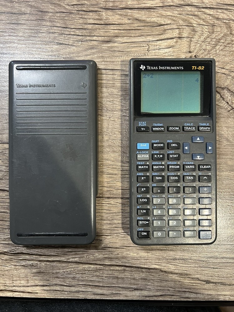 Texas Instruments TI-82 Graphing Calculator, tested With Slide Cover