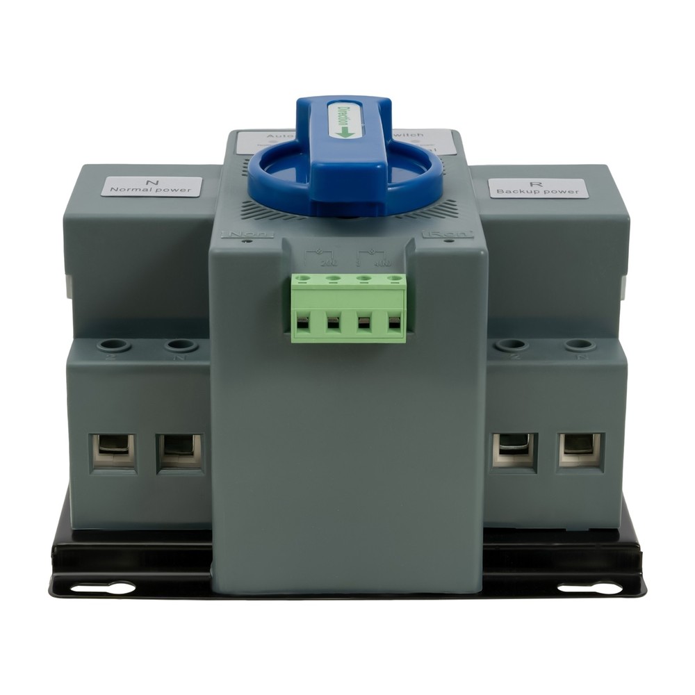 63A ATS Dual Power Automatic Transfer Switch for Generator Changeover Switch 2P