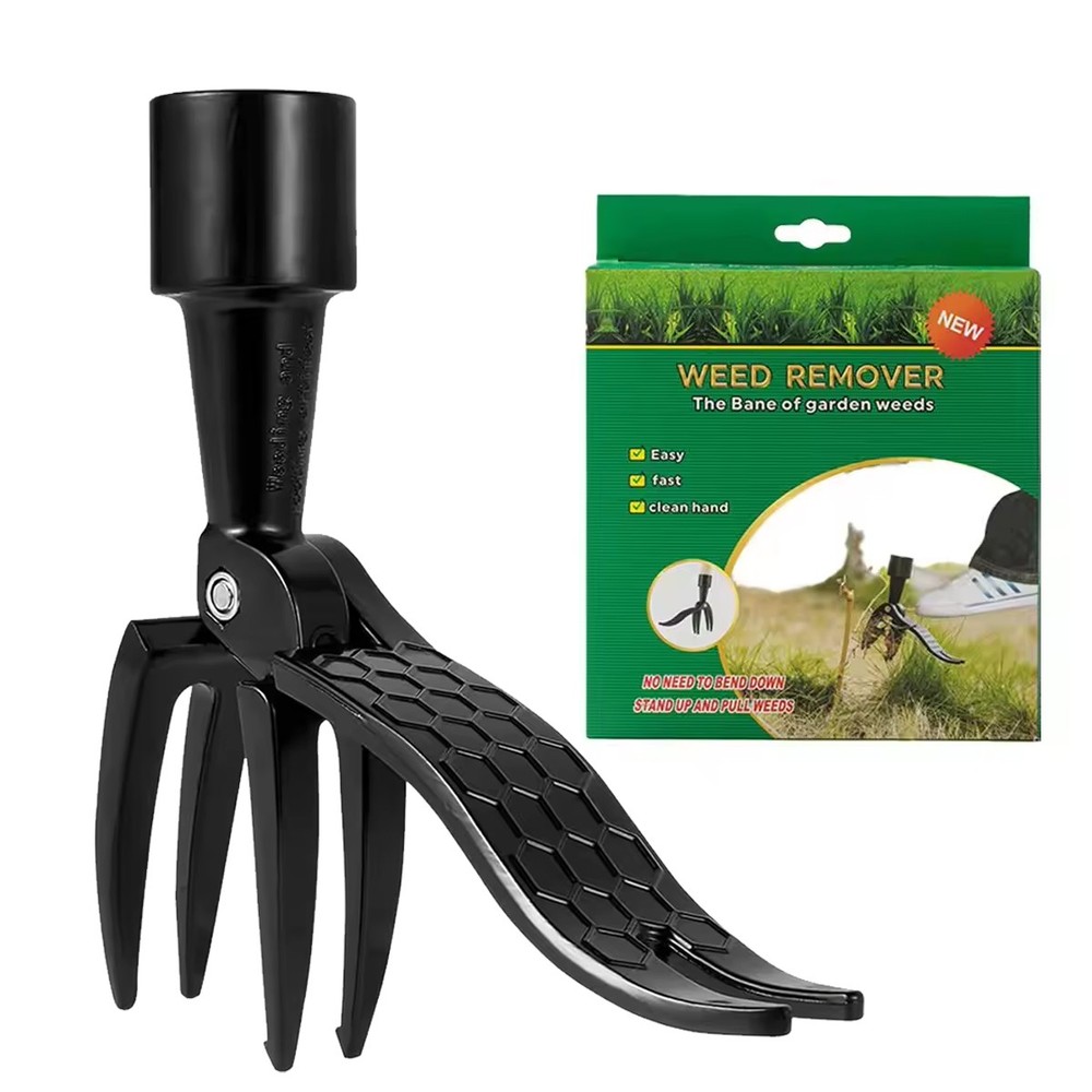 Weeder Puller Stand up Weed Tool Handle Claw Garden Outdoor Root Remover Killer