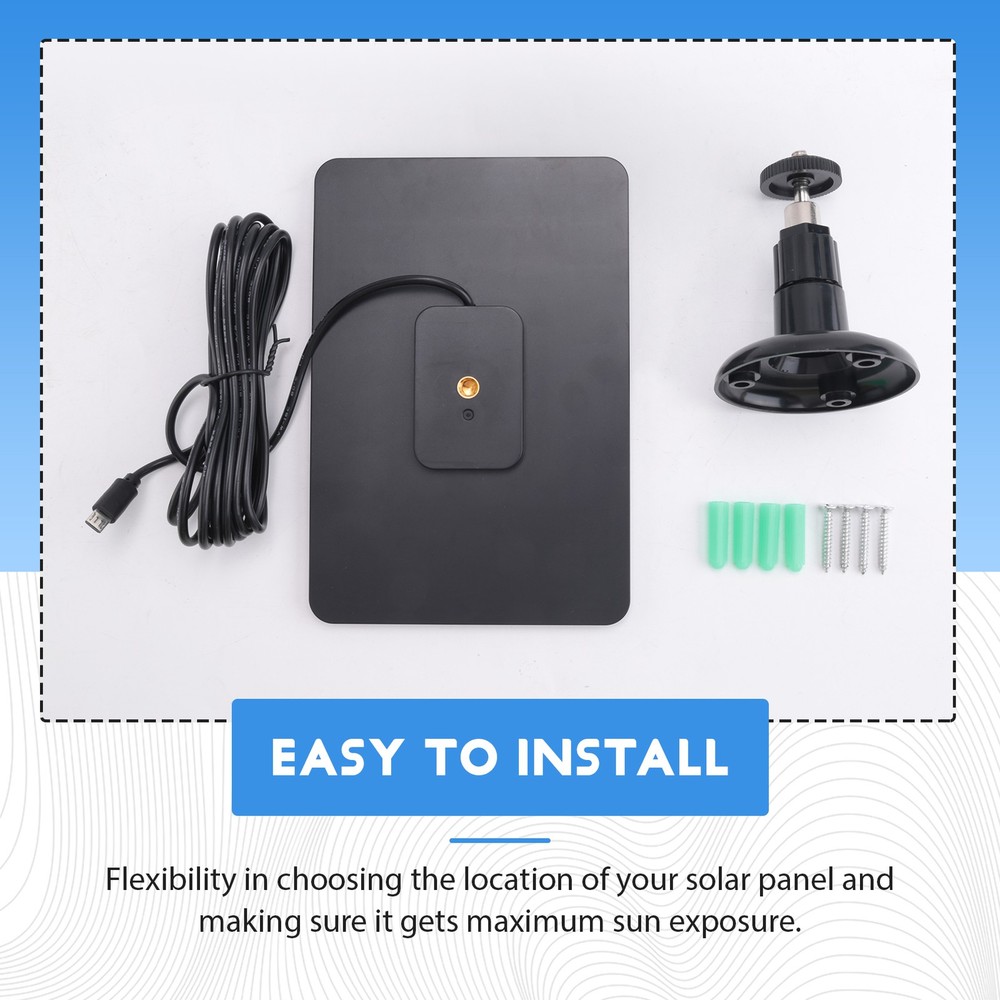 10W Solar Panel for Home Security Camera Solar Cells Powered with7489