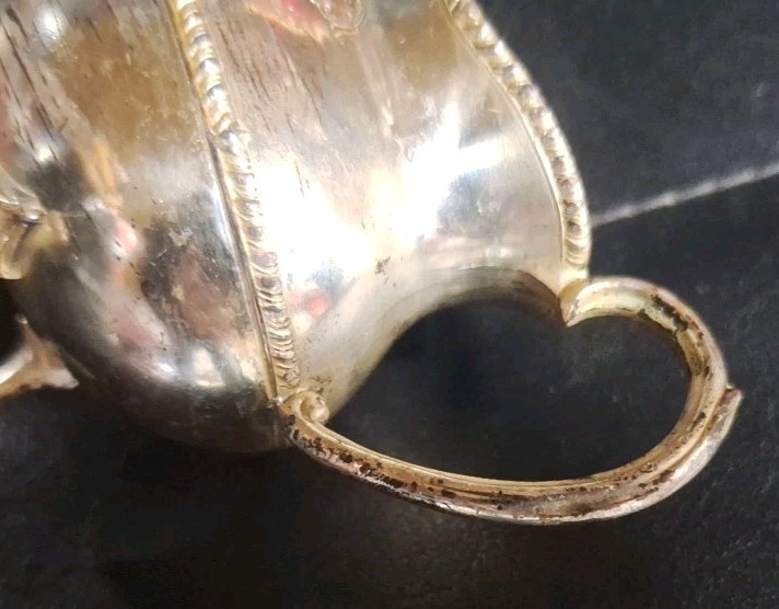 silver-plated sugar bowl