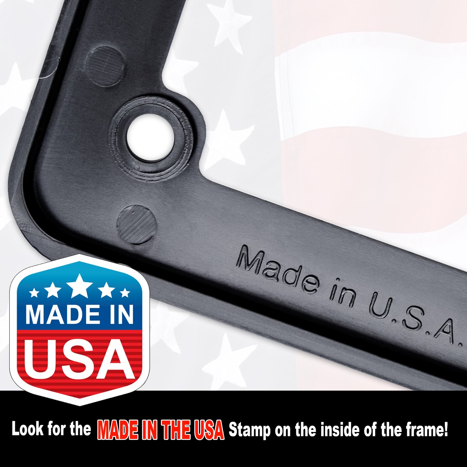 U.S.ARMY Motorcycle License Plate Frame Tag Bracket with We The People Key Tag