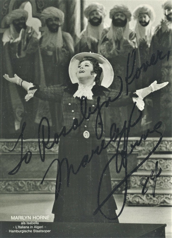 MARILYN HORNE Signed Photo