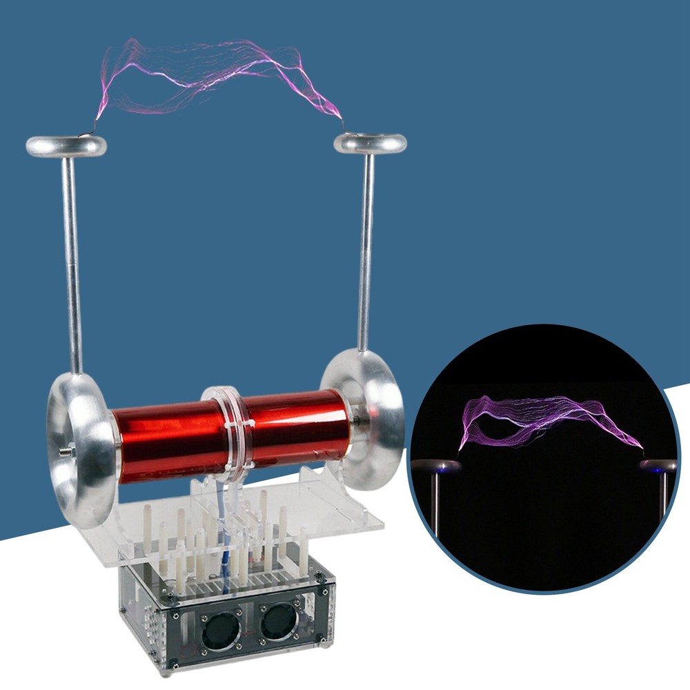 Music Tesla Coil Bipolar SSTC Type Artificial Lightning Electromagnetic Storm