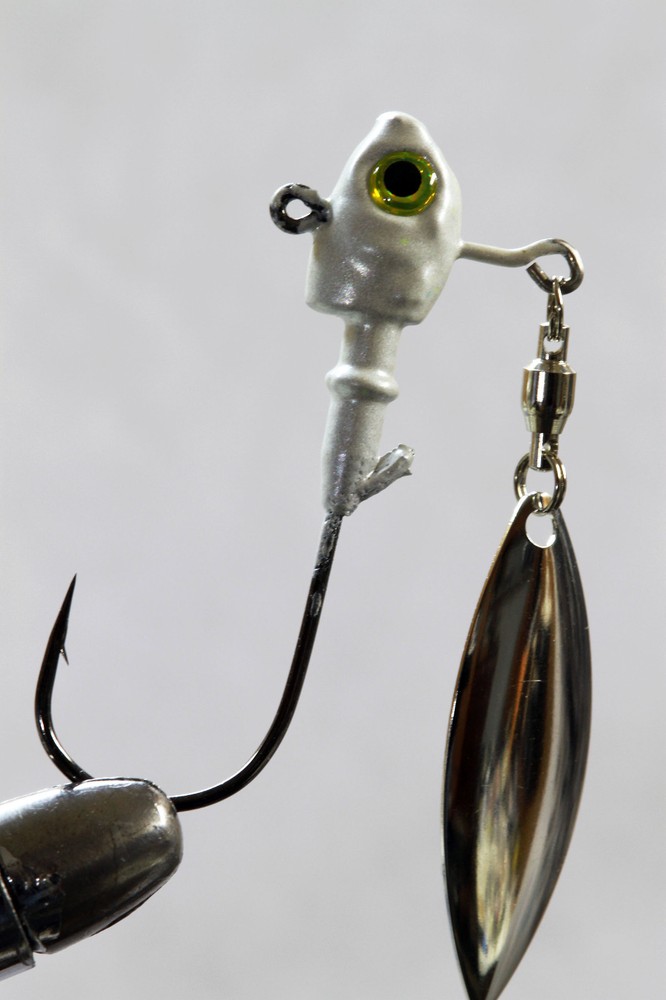 Underspin/ Herring head Bass Jig (3 pack) with Mustad hooks