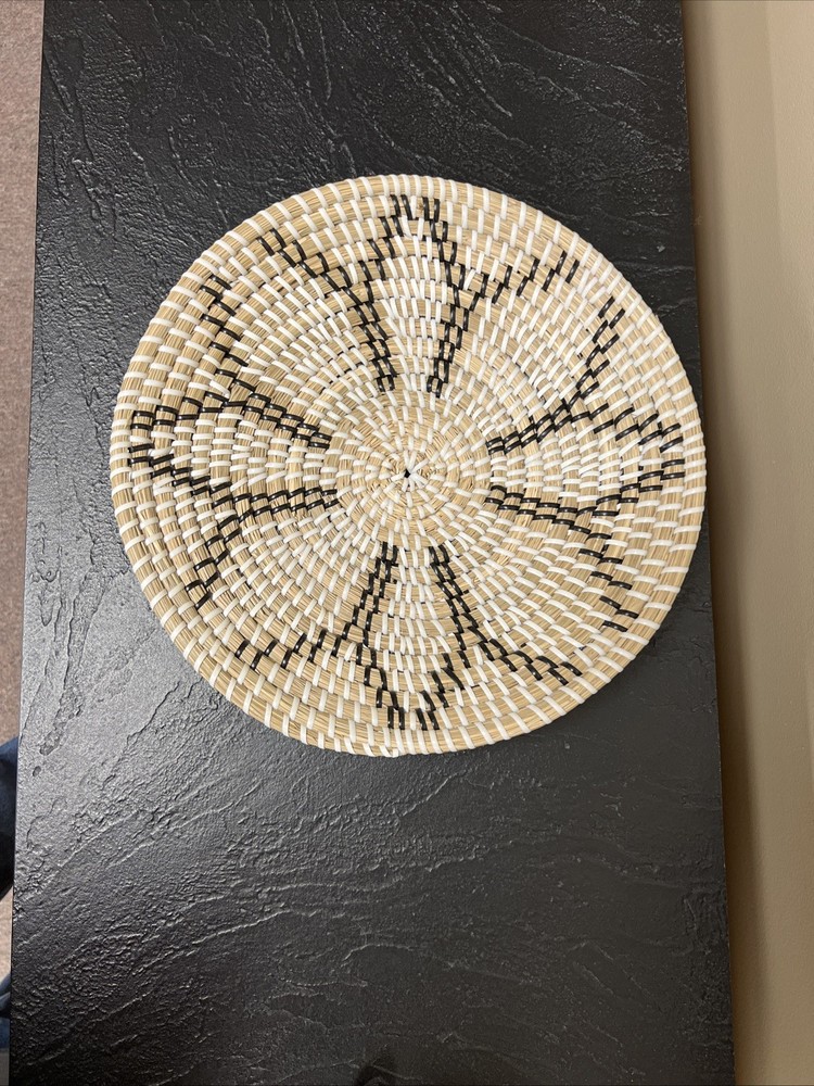 Rattan Wicker Wall Decor Basket 12”