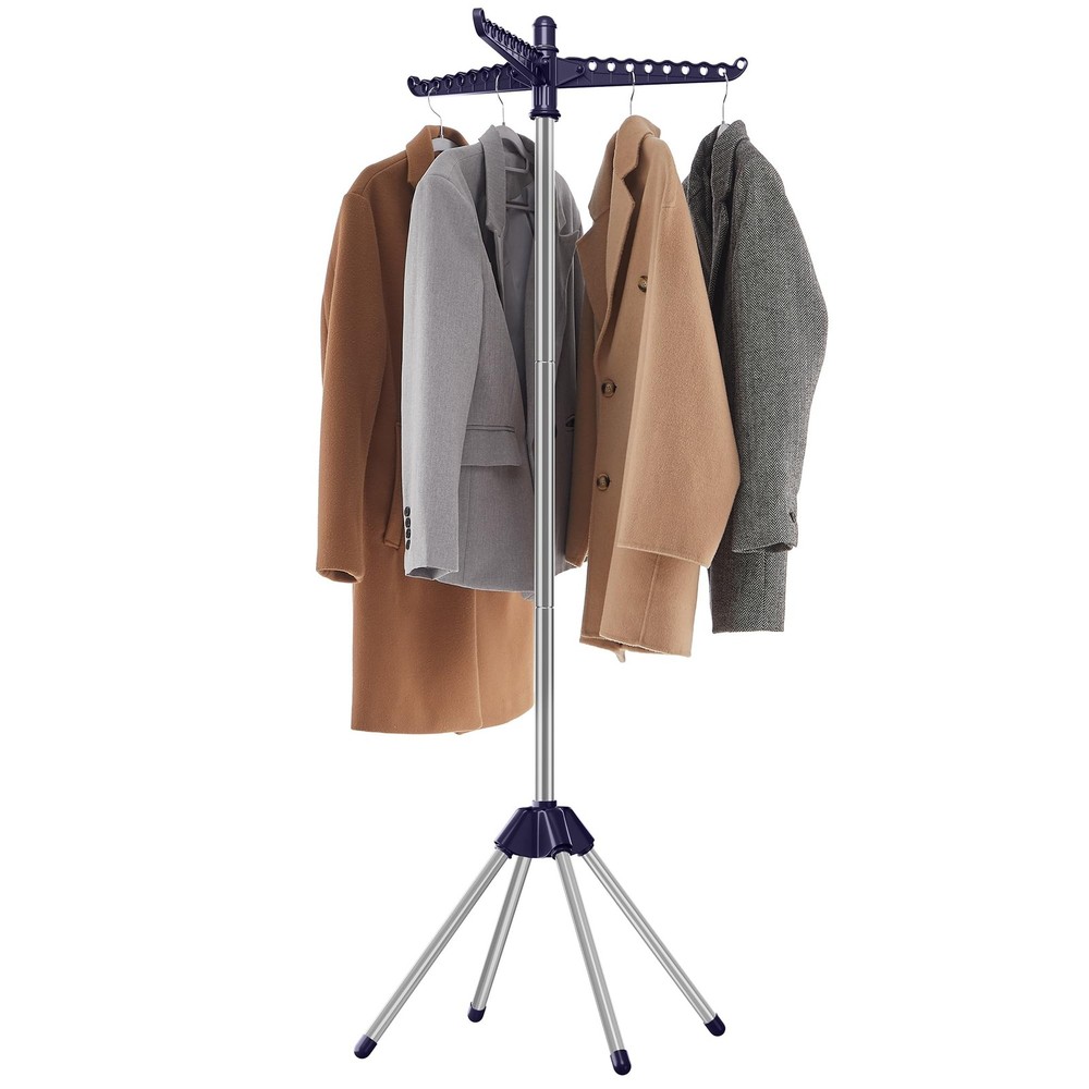 Clothes Drying Rack Folding Laundry Rack with 3 Rotatable Arms 59 in