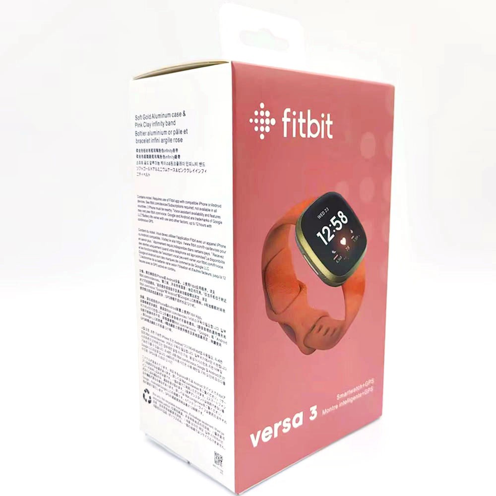 Fitbit Versa 3 Smartwatch Activity Tracker with GPS Yoga Timer Stopwatch Used
