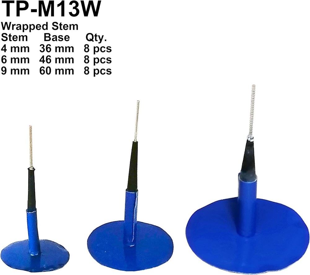 TP-M13W Combination Repair Unit Kit, Tire Patch Plug Kit 1/6"