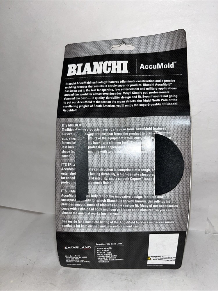 Bianchi Accumold Hinged Cuff Case Snap Closure