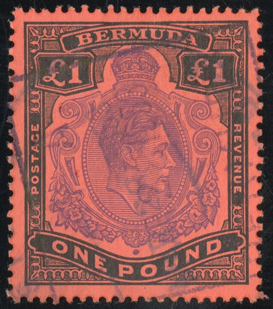 Bermuda Stamps Early £1 George