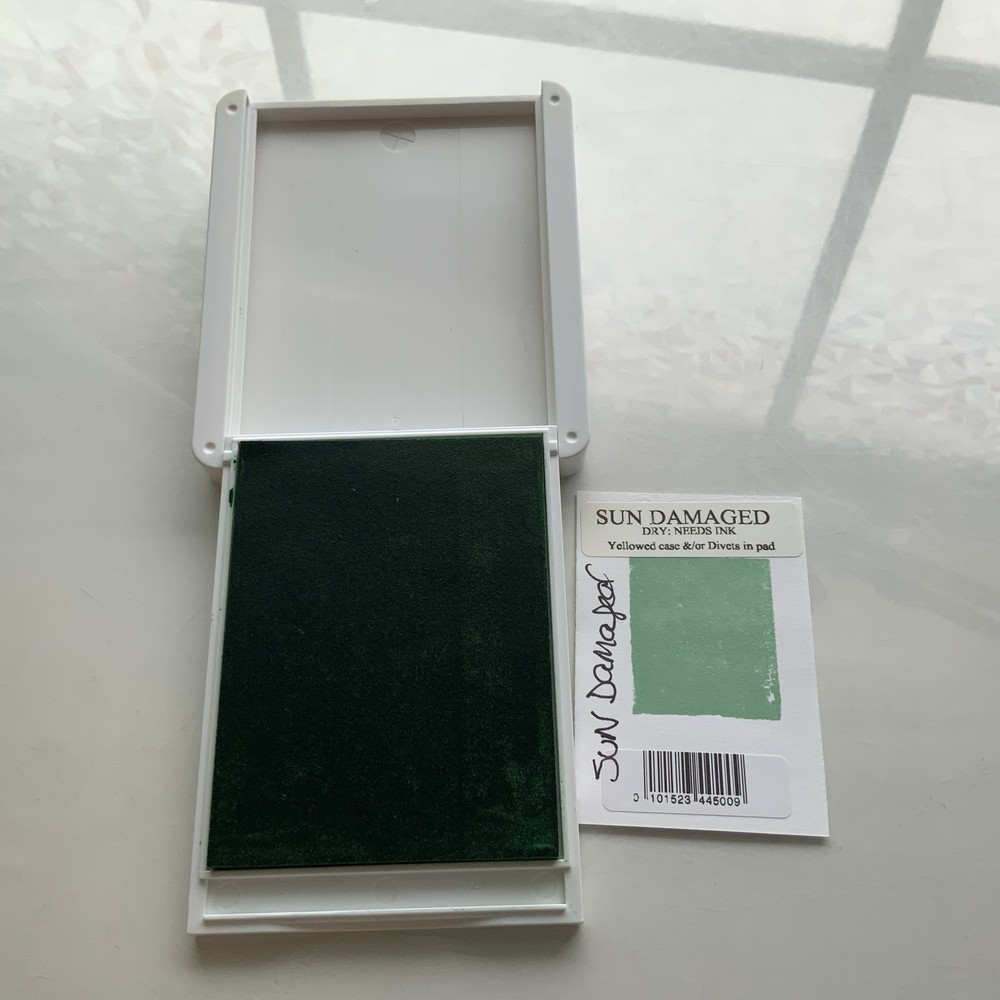 Stampin Up Ink Pad MINT MACARON Current Case Design AS IS FLAW