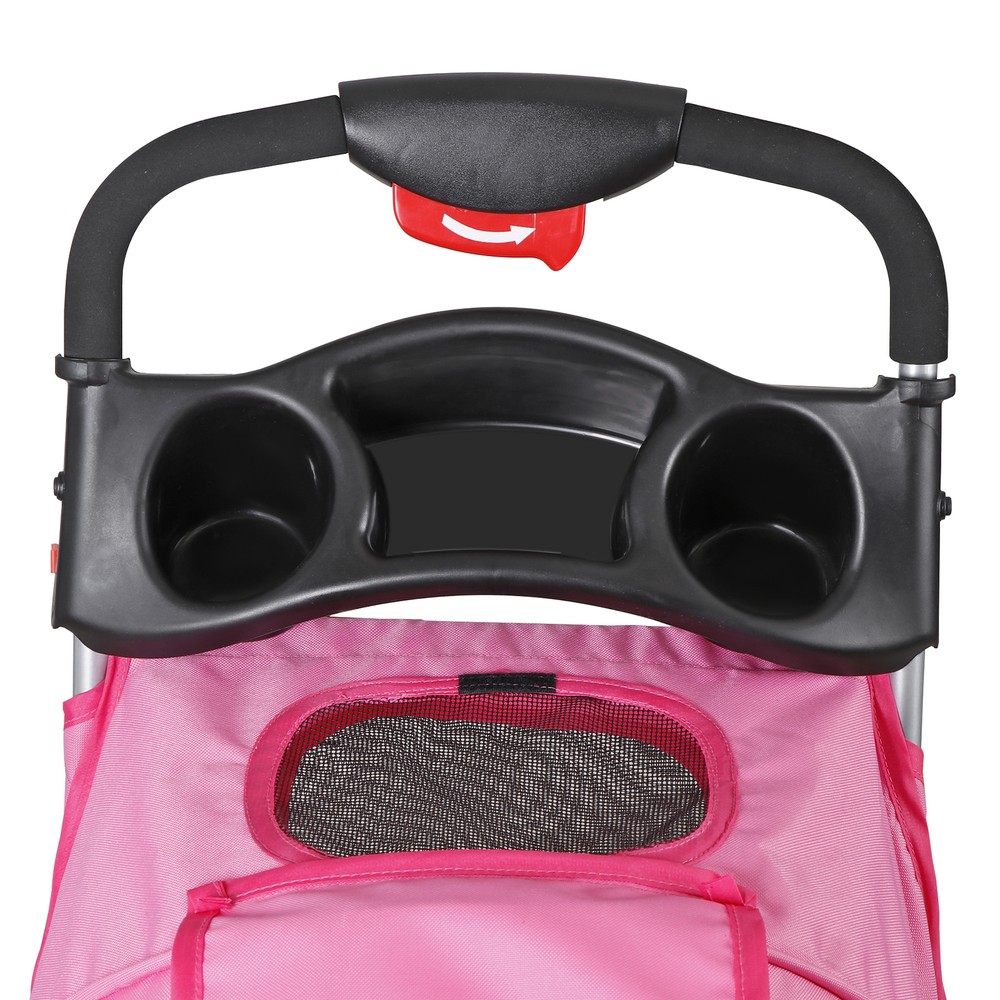 Dog Stroller 3 Wheels Pet Stroller Cat Stroller Lightweight Foldable Portable