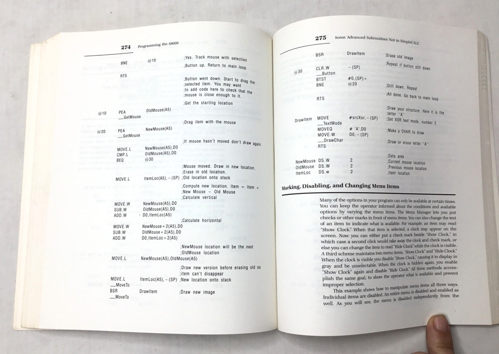 Programming the 68000 Macintosh Assembly Language Vintage Hayden Book
