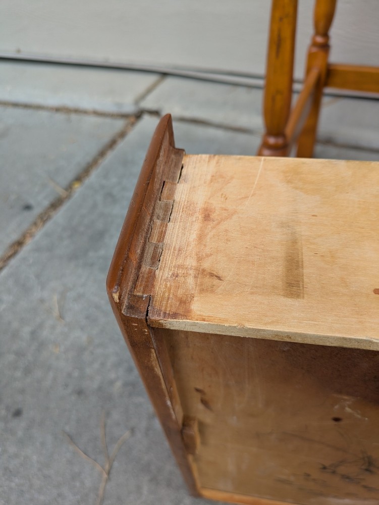 Vintage Rustic Country Colonial Solid Maple Wood Writing Desk Table Shaker