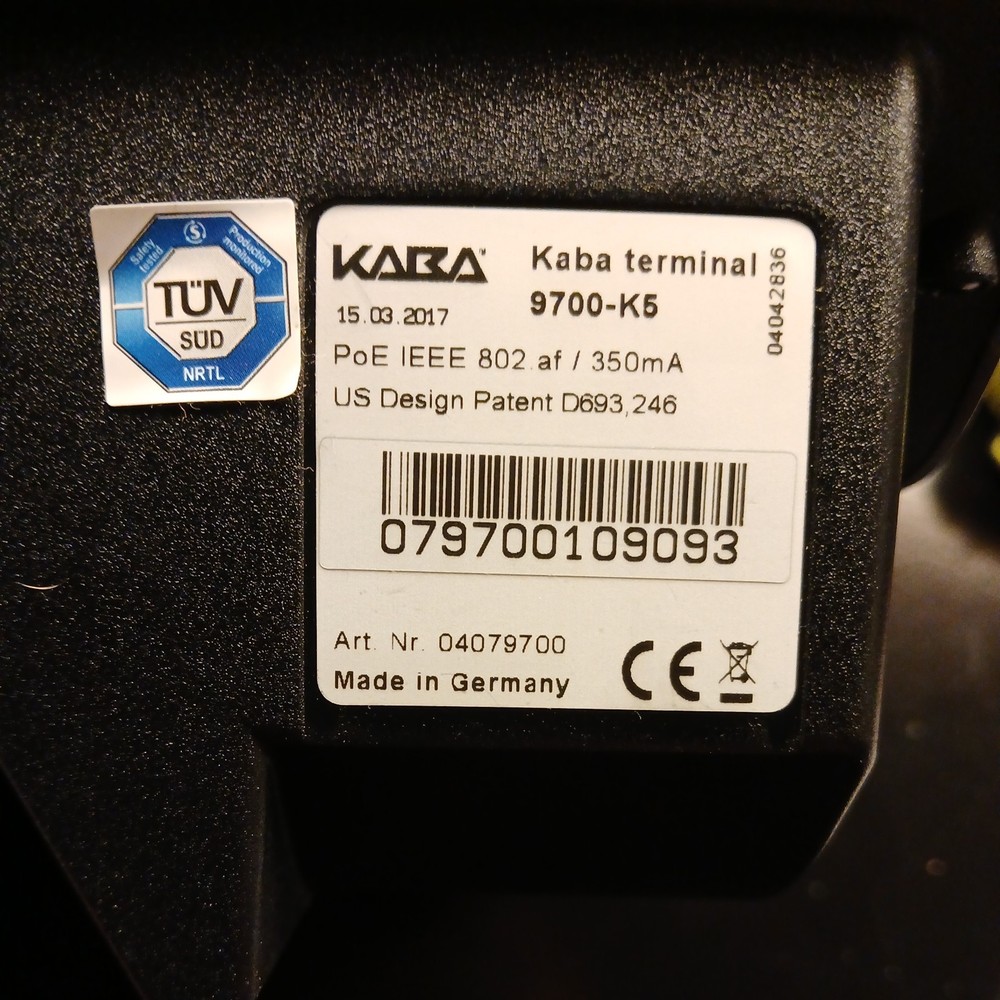 set of 2 Replacement KABA 9700-K5 terminals used Screen Replacement