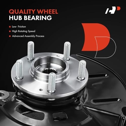 A-Premium Front Left Steering Knuckle & Wheel Bearing Hub Assembly Compatible wi