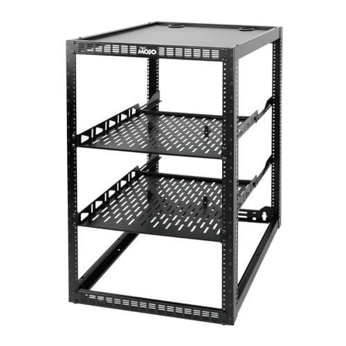Tecmojo 20U Open Frame Network Rack Floor/Wall Mount W/ Shelves 19”