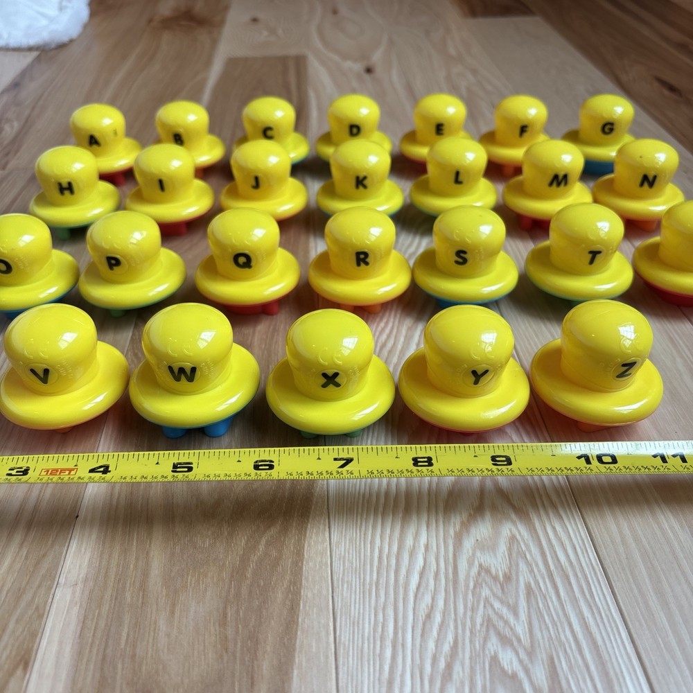 Play-Doh Shape & Learn 26 Letters Alphabet Stamps Complete Educational -E