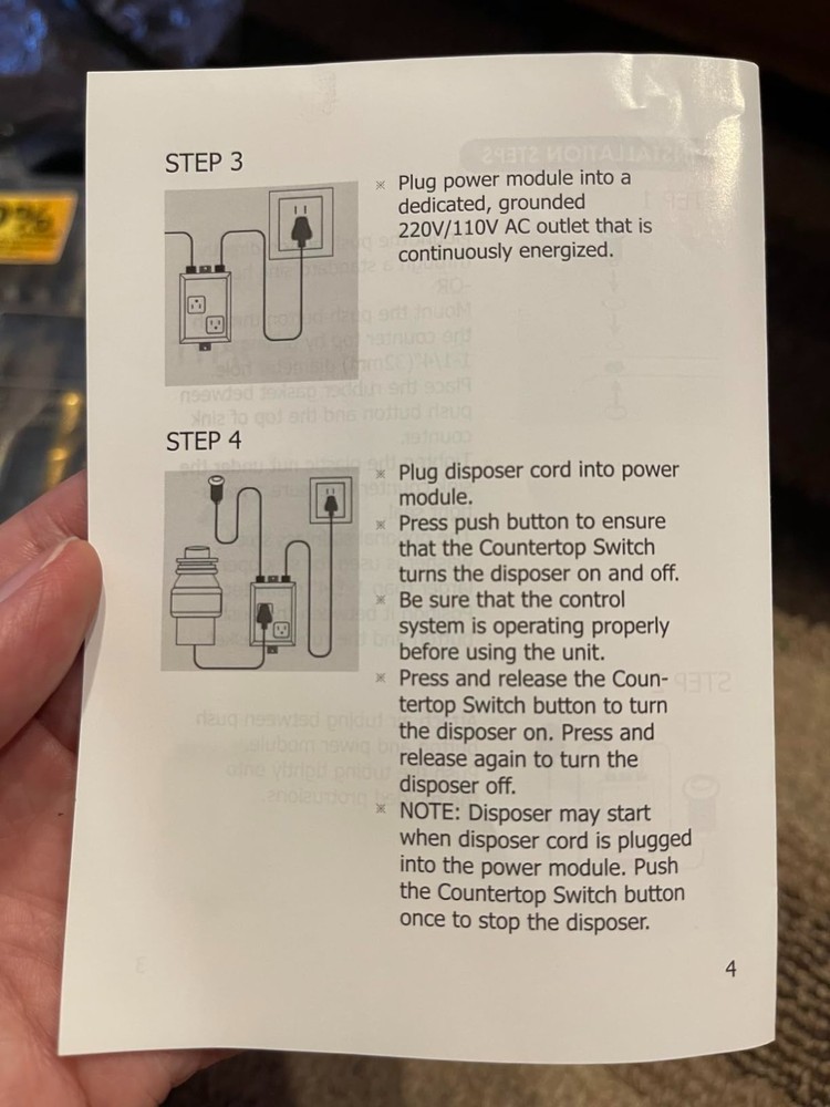 Stainless Steel Air Button - Garbage Disposal Upgrade