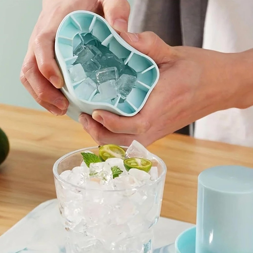 Quick Release lce Cube Mold Silicone Bucket for lce Craft DlY 1pc