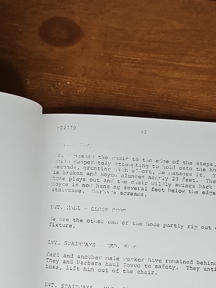 Earthquake Final Draft Screenplay Original Film Script Dated February 12 1974