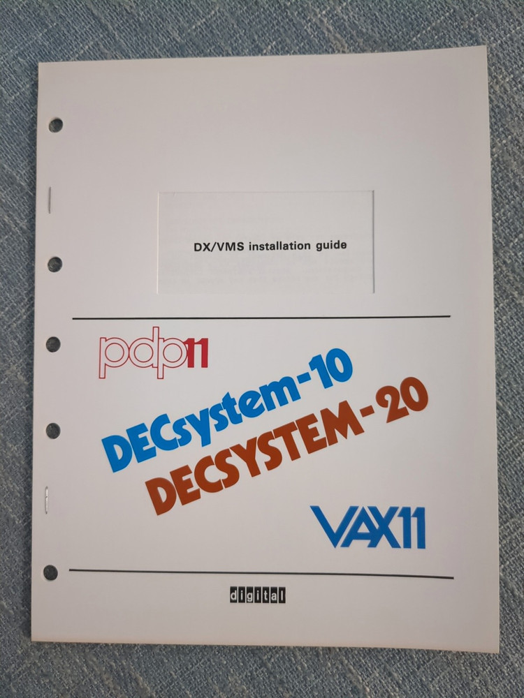Digital Equipment Corp DECSYSTEM 10 & DECSYSTEM 20 For VAX11 Users Guide 1978