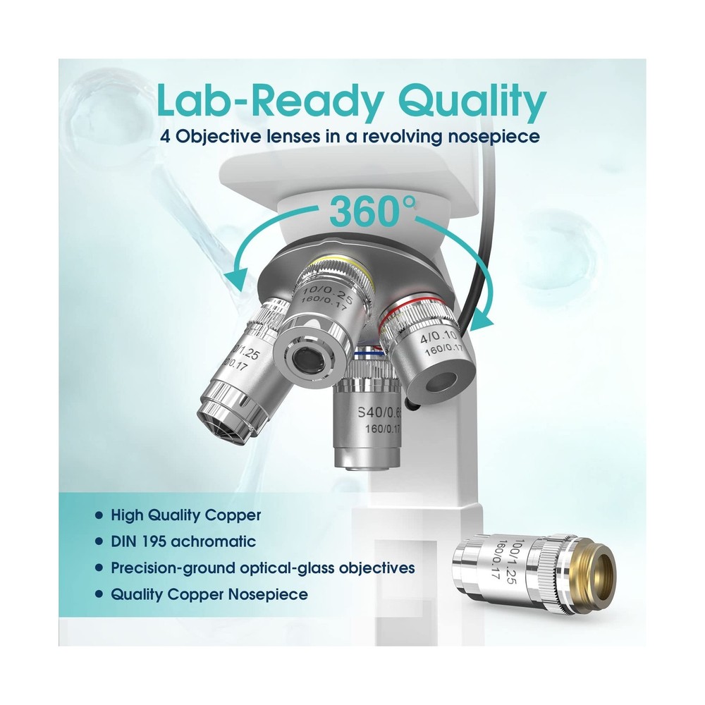 Lab Compound Monocular Microscopes with Constant Temperature,Dual-View Micros...