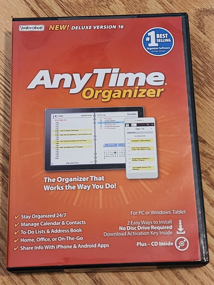 Individual Software PVM-A16 AnyTime Organizer Deluxe 16