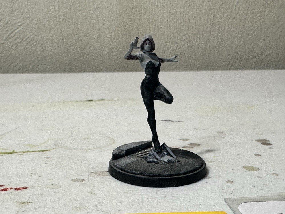 GHOST-SPIDER Marvel Crisis Protocol Painted With cards