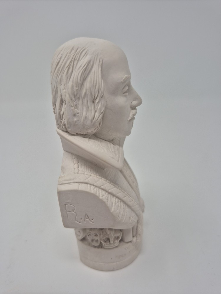 Plaster Bust William Shakespear Famous Faces/Modern Souvenir Co. England
