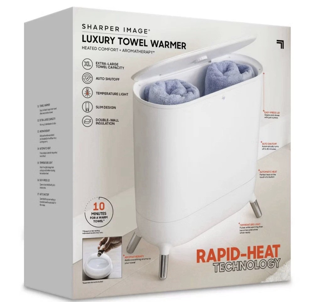 Sharper Image Towel Warmer White