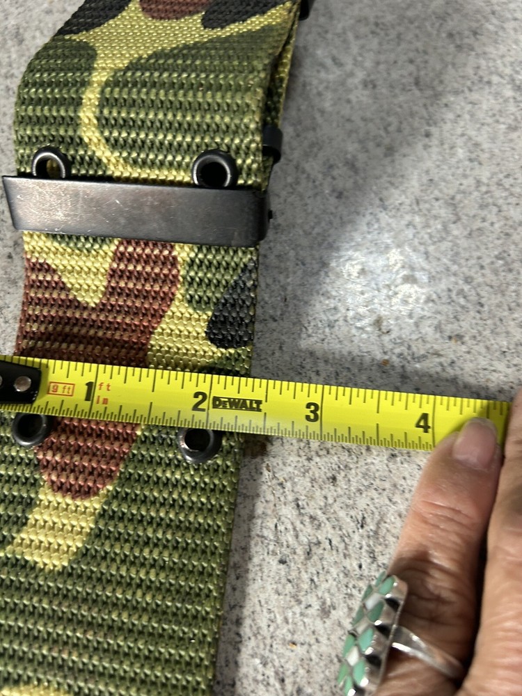 New Military Webbing Belt Olive Adjustable 38”