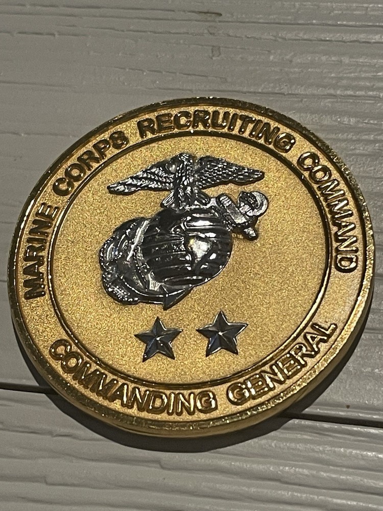 Marine Corps Recruiting Command Challenge Coin Presented by 2-Star General USMC