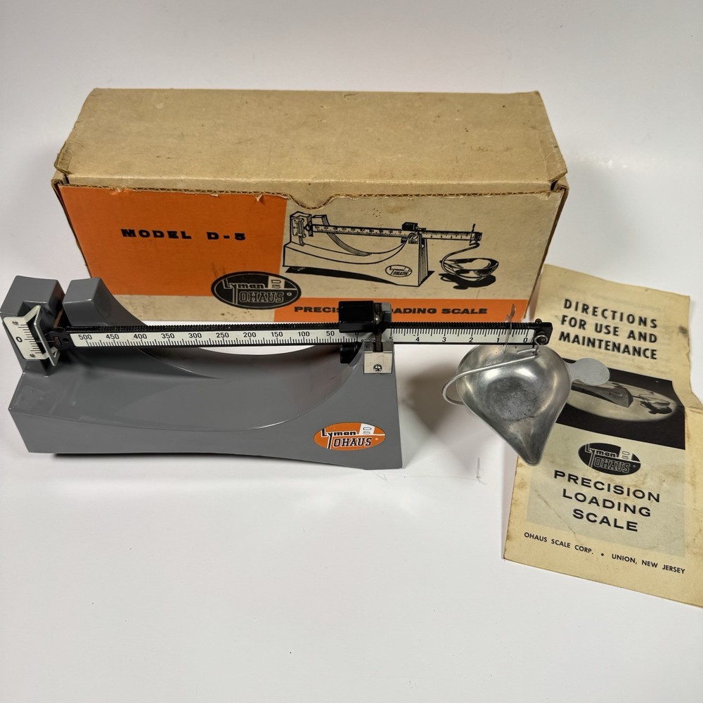 Ohaus Lyman D-5 Precision Powder Loading Scale For Reloading